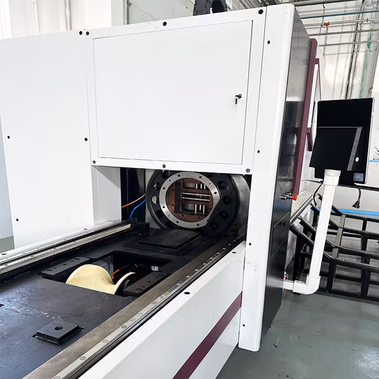 Corte por láser de tubos de alta velocidad/máquina de corte por láser de fibra CNC para corte de tubos de metal Corte de tubos de metal de 3000W