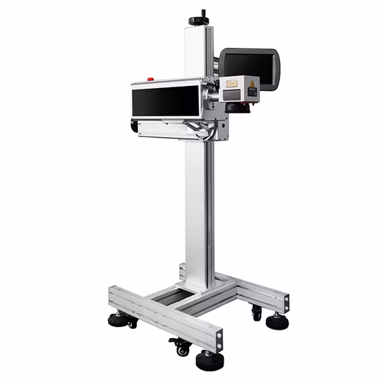  Máquina de impresión de marcado láser UV Fly de alta velocidad de 10 W para tubos de PVC, vidrio.  Metal con Certificación CE